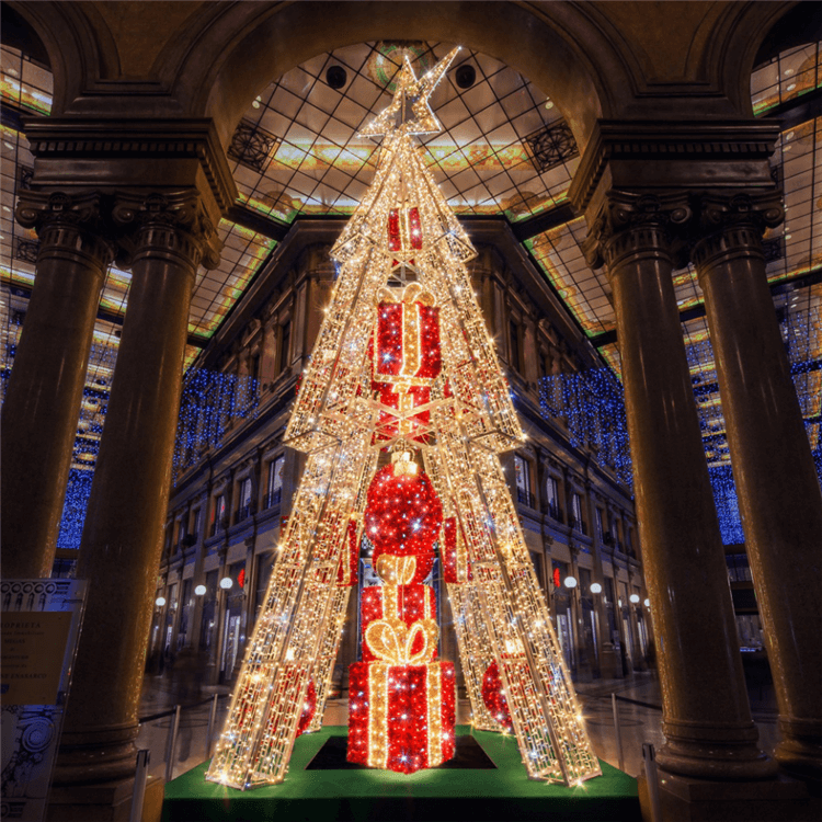 Luz del árbol de Navidad 3D