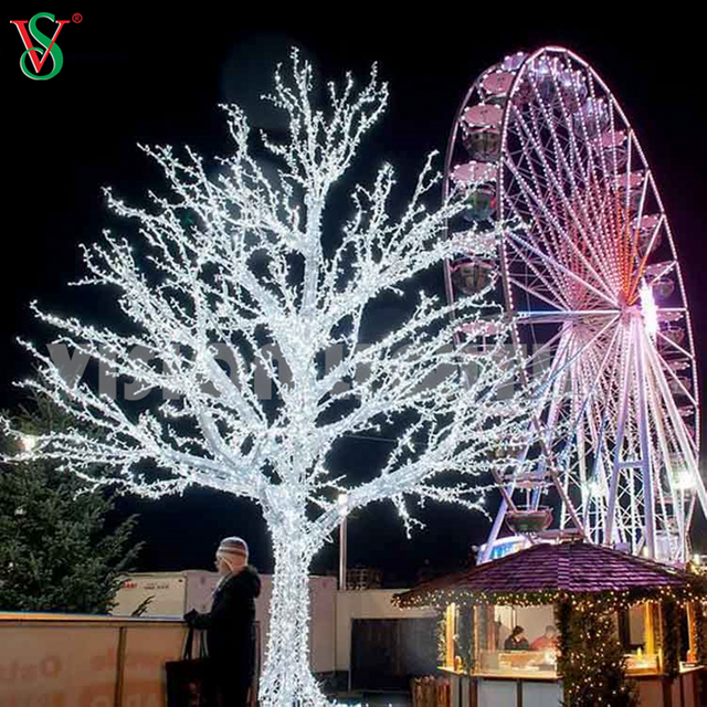 Luz navideña, luces decorativas de ramita blanca, árbol de rama con motivo 3D con guirnalda Led