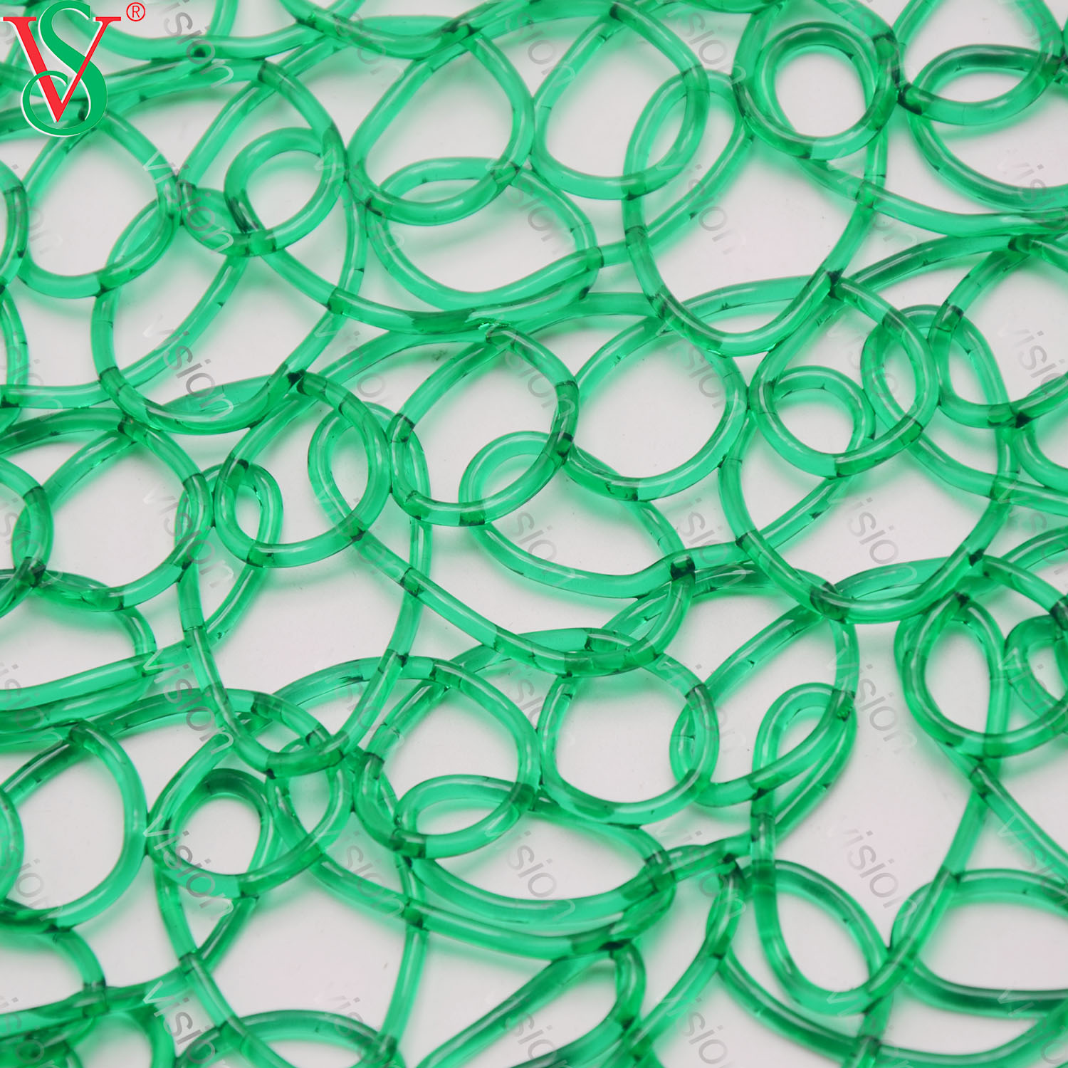 Alfombra de malla de red de PVC de alta transmitancia de luz para decoración de motivos al aire libre