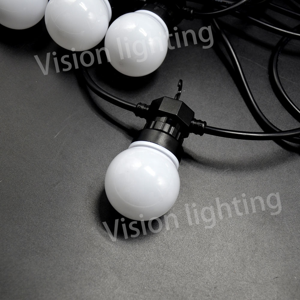 Bulbo de 50 mm al aire libre WS2811 DMX/SPI Festroon Festoon Belt Ball Horth para Navidad