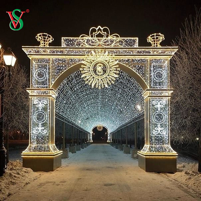 Decoración de luces con motivos para el día de Halloween al aire libre, luces con motivos de escultura de torre de castillo grande