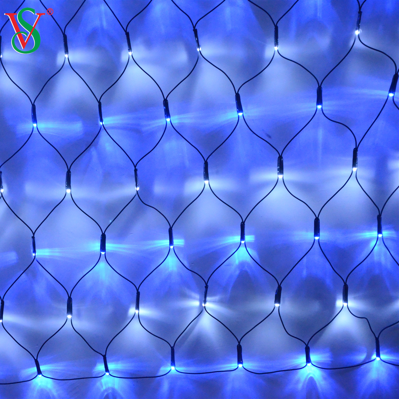 Luz de malla de red LED conectable para decoración navideña 