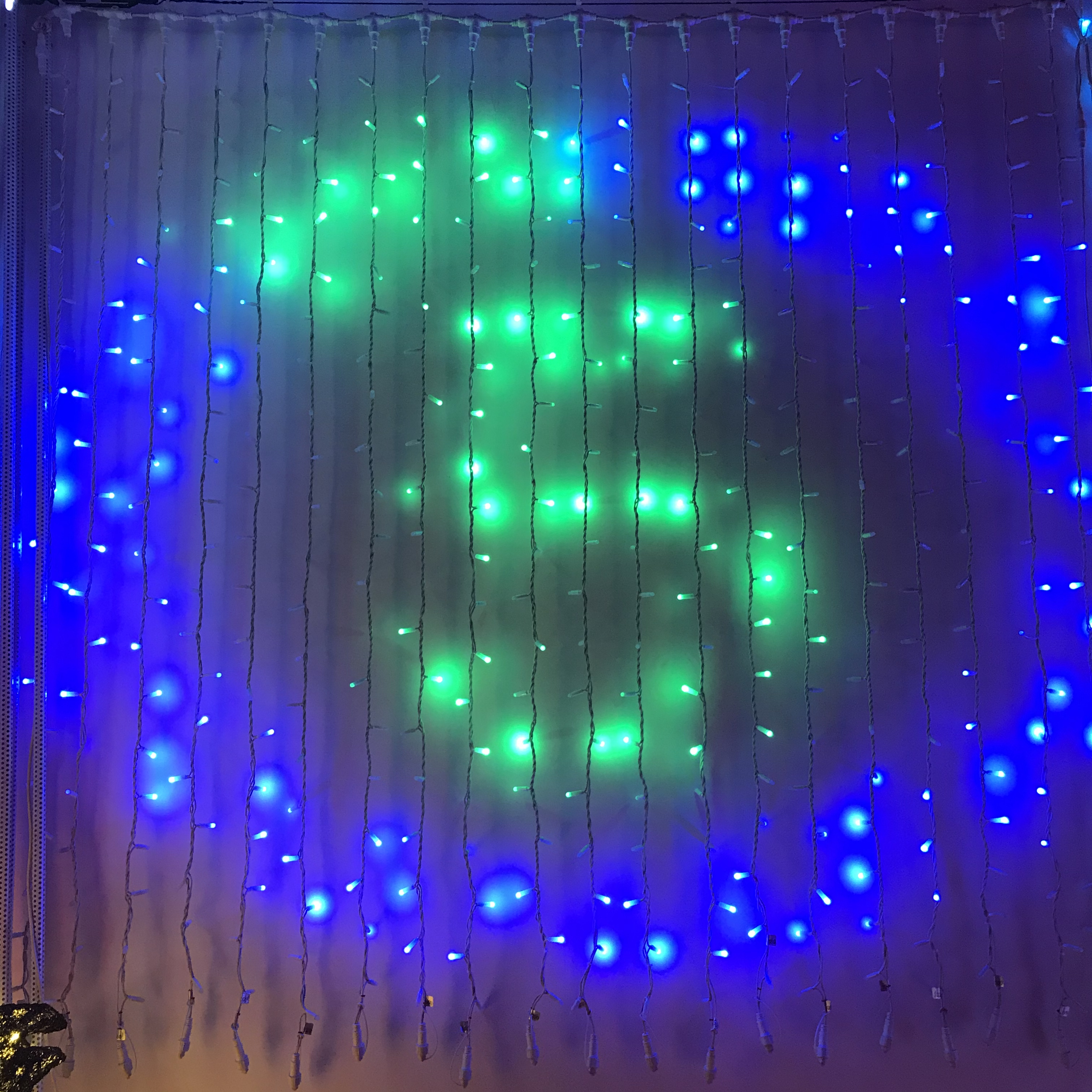 Decoración exterior programable IP65 impermeable de alta calidad led DMX 512 RGB Cadena de luces navideñas