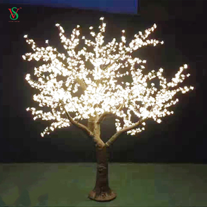 Luz blanca artificial del árbol de la flor de cerezo para la decoración de la etapa del parque de la boda del evento