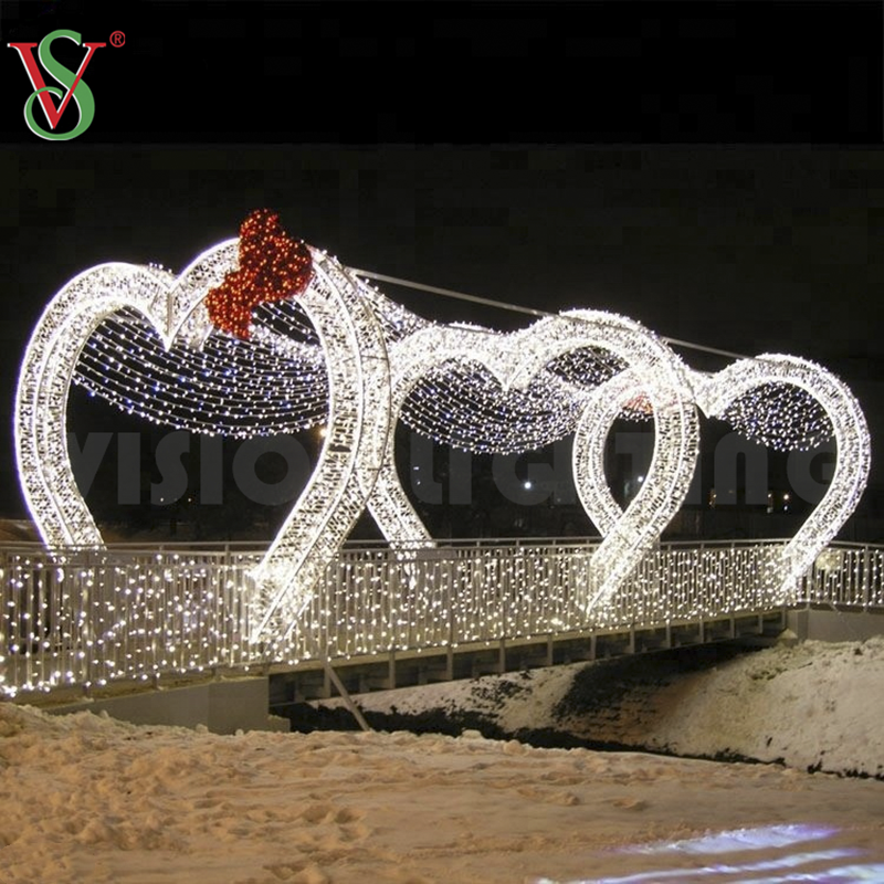 Entrada LED Archway Iluminación Túnel animado Arch Decoración de Navidad Motif Luz