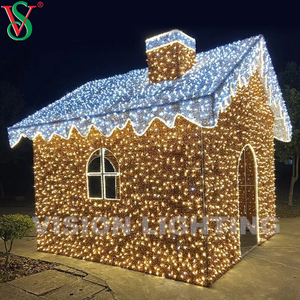 Luces de decoración de motivos 3D de Navidad al aire libre LED LED MOTIFO DE MOTIFO DE GANEJO ILUMINADO