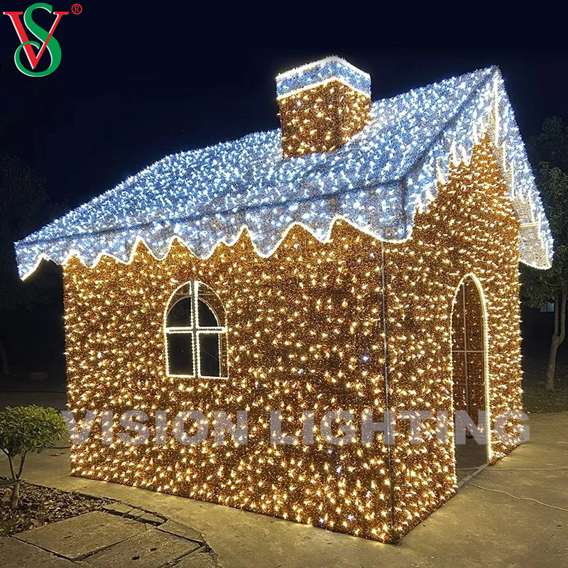 Luces de decoración de motivos 3D de Navidad al aire libre LED LED MOTIFO DE MOTIFO DE GANEJO ILUMINADO