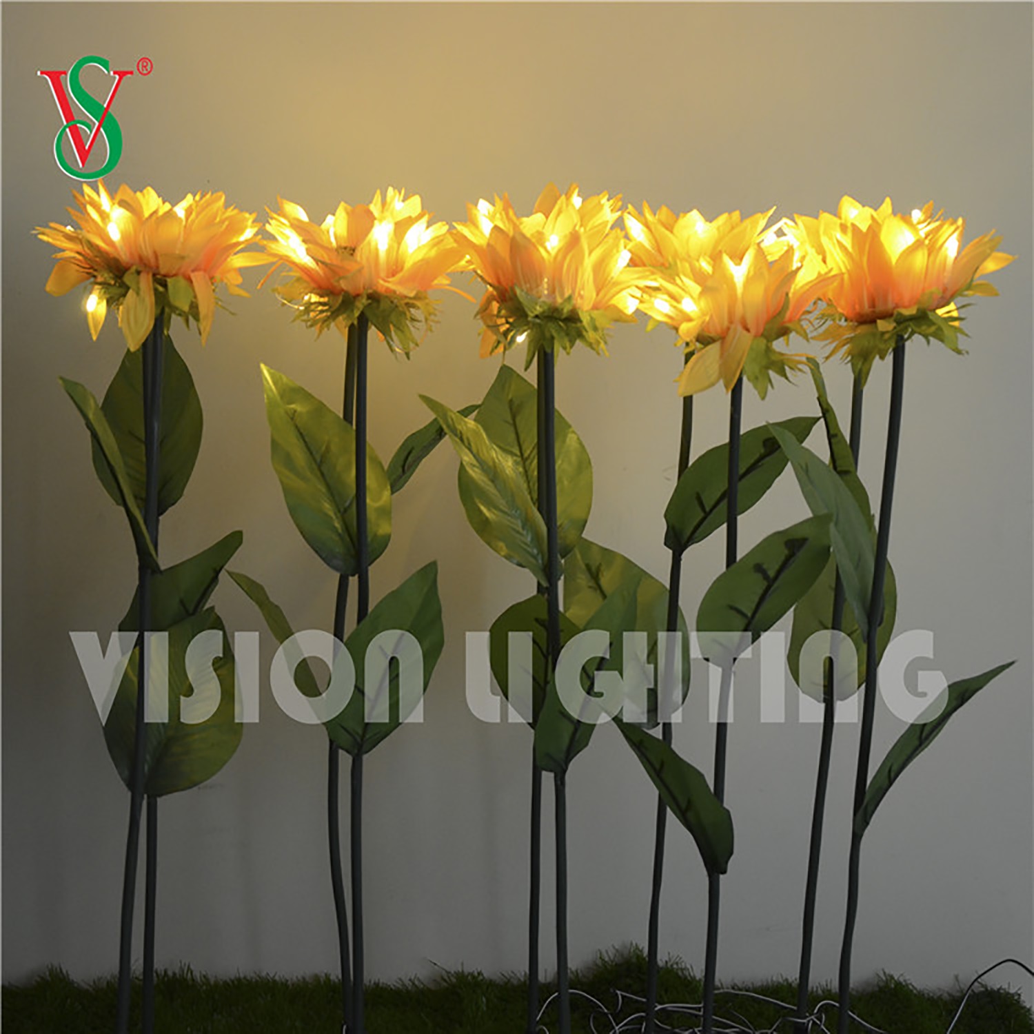 IP65 Paisaje uso Navidad decorativo de alta calidad led inserto artificial tulipán flor luz