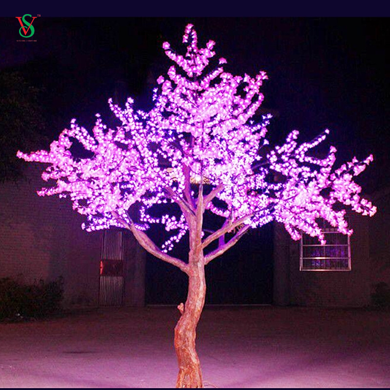 Luz artificial gigante al aire libre del árbol de la flor de cerezo para la decoración del paisaje del día de fiesta
