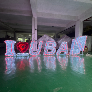 Luz iluminada 3D al aire libre de la decoración del motivo del tablero de muestra del Año Nuevo de la Navidad LED