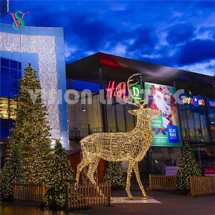 Centro comercial navideño decoración al aire libre LED Motif luces