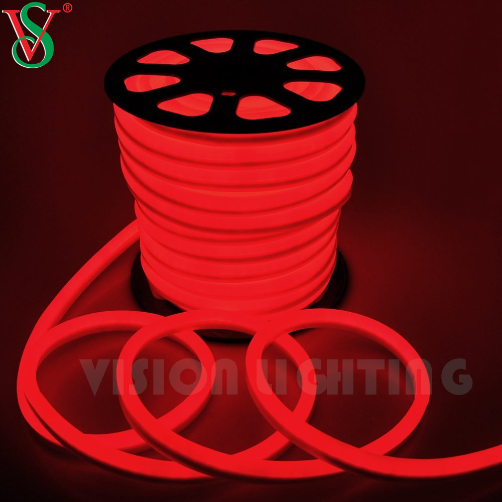 Impermeable de 15*25 mm/8*16 mm Flexible de lámpara Flexible 24V/110V/220V/LED Flex Flex Neon luces para el montaje en la pared al aire libre